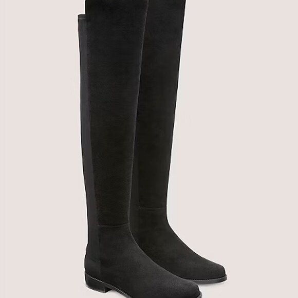 Stuart Weitzman 5050 Bold Over the Knee Boots Suede/Black New without tag 8.5 - Picture 2 of 7